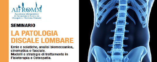 Seminario: LA PATOLOGIA DISCALE LOMBARE